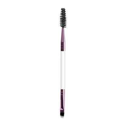 Double-Ended Eyebrow Brush and Eyelash Curler Beauty Tool