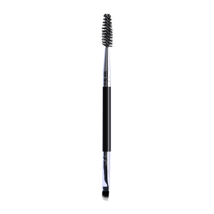 Double-Ended Eyebrow Brush and Eyelash Curler Beauty Tool