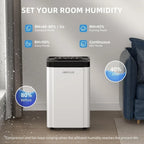 High Capacity Home Dehumidifier for Large Rooms