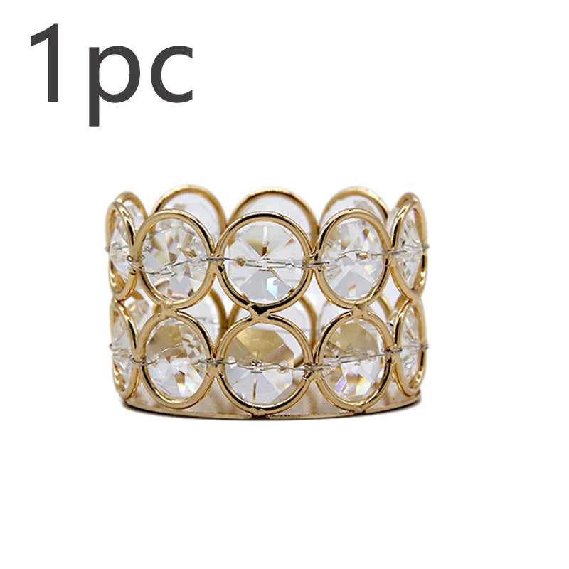 Crystal Tea Light Candle Holders for Home Decor