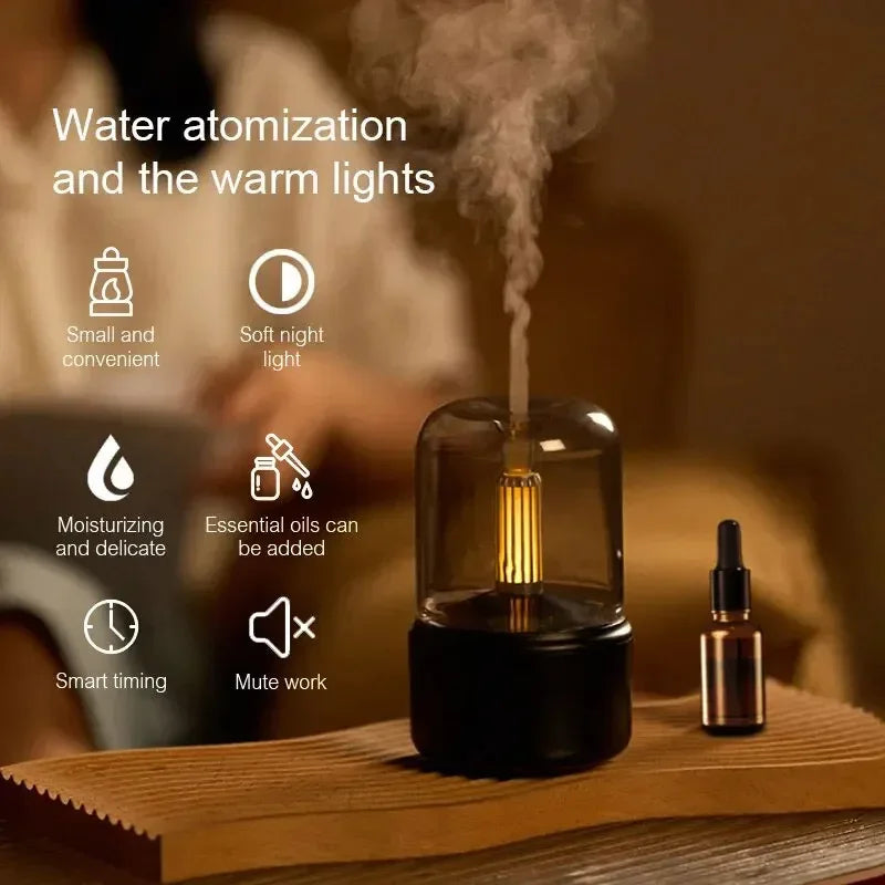 Portable USB Aroma Diffuser with Night Light