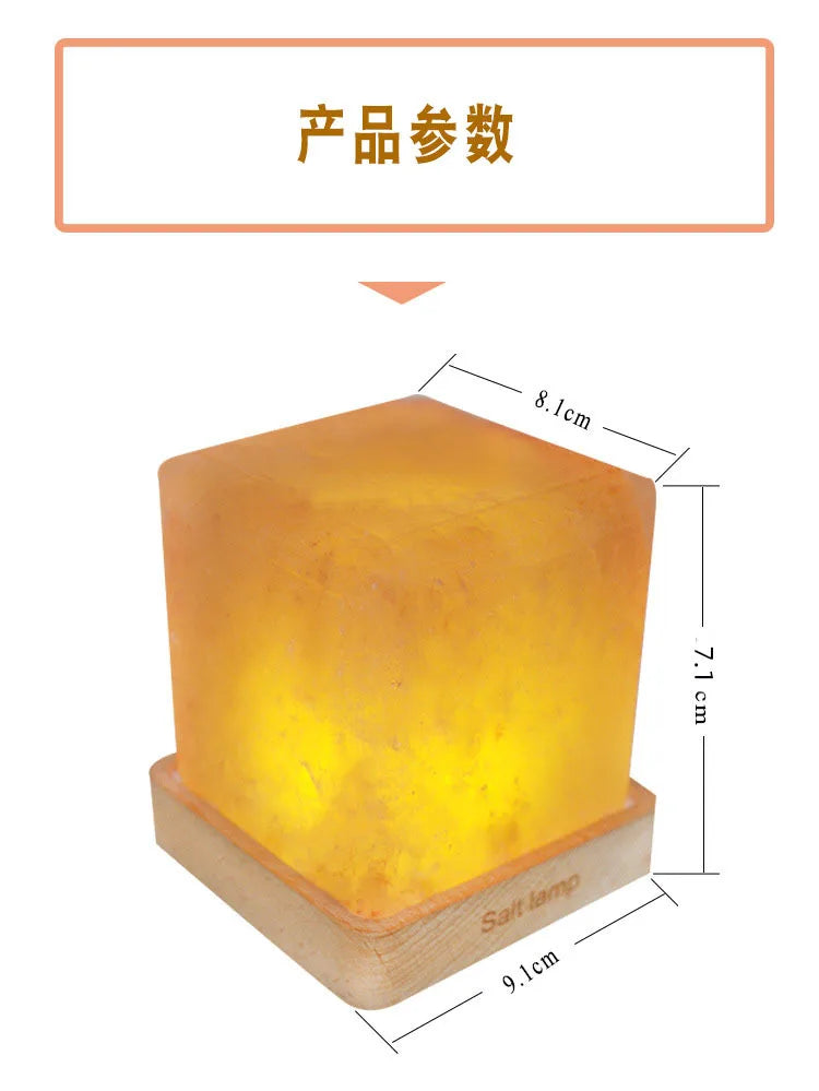 Himalayan Salt Lamp with LED Color Night Light