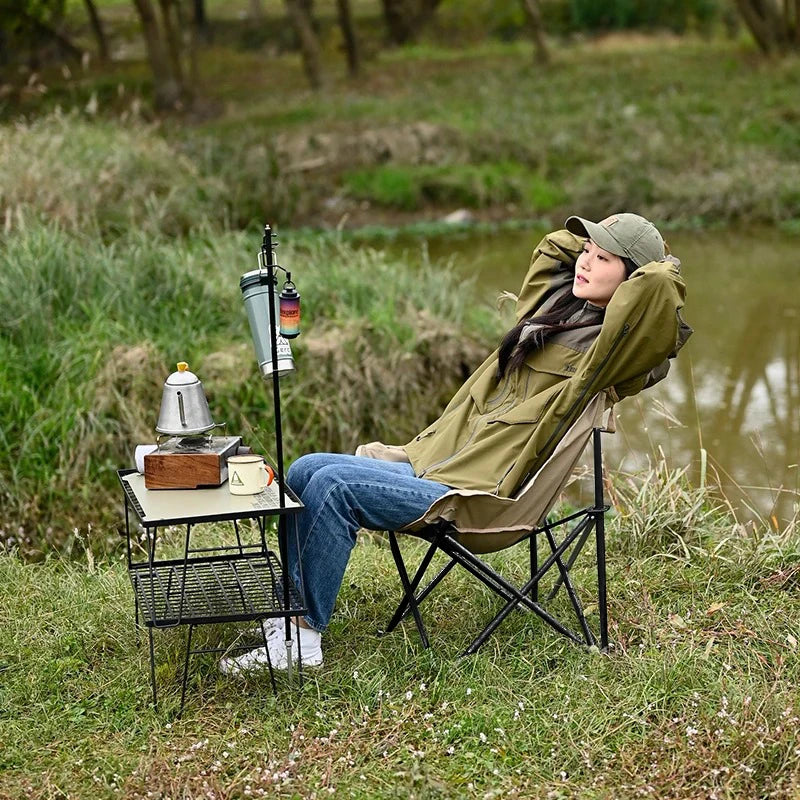 Portable Folding Moon Chair for Outdoor Use