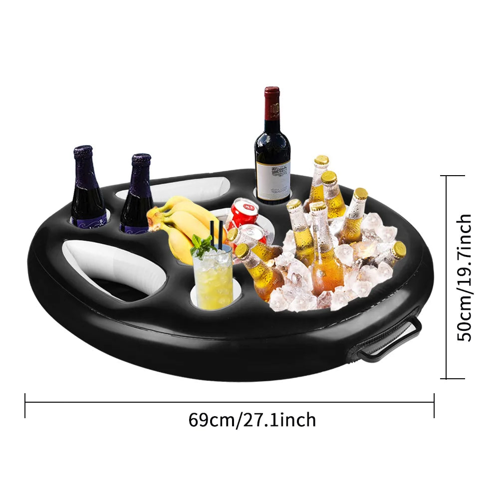 Inflatable Pool Drink Holder Floating Tray