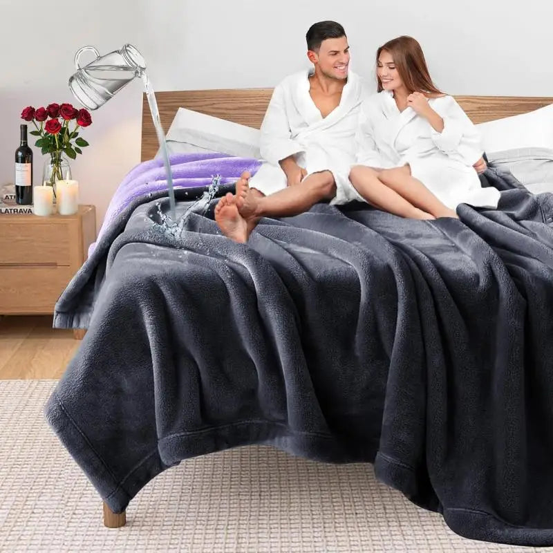 Waterproof Reversible Flannel Sofa & Bed Blanket