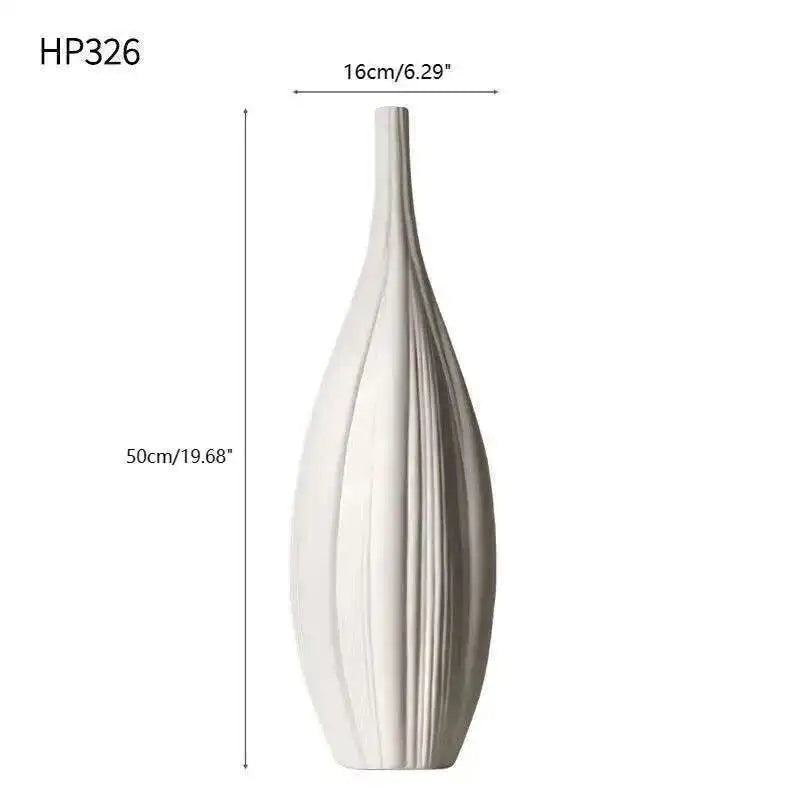 Nordic Ceramic Garlic Shape Decorative Vase