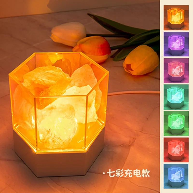 Himalayan Salt Rock LED Night Lamp USB