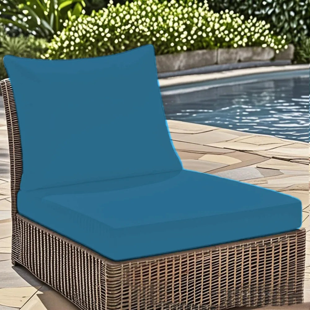 Waterproof Outdoor Seat and Back Cushion Set