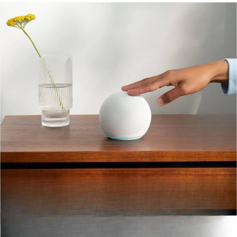 Smart Speaker with Clock Display and Voice Assistant