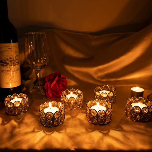 Crystal Tea Light Candle Holders for Home Decor