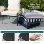 Waterproof Chaise Lounge Cushion for Outdoor Patio
