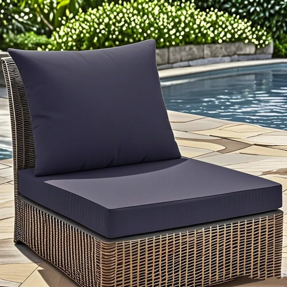 Waterproof Outdoor Seat and Back Cushion Set