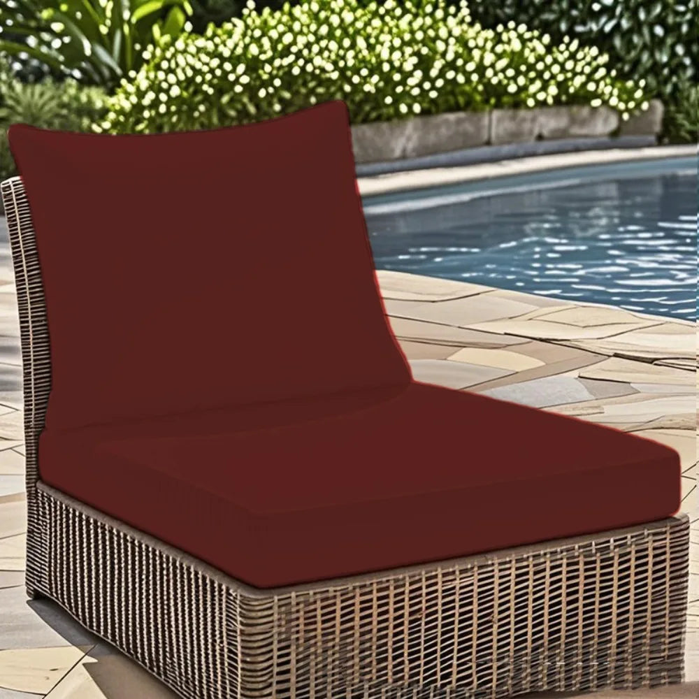 Waterproof Outdoor Seat and Back Cushion Set