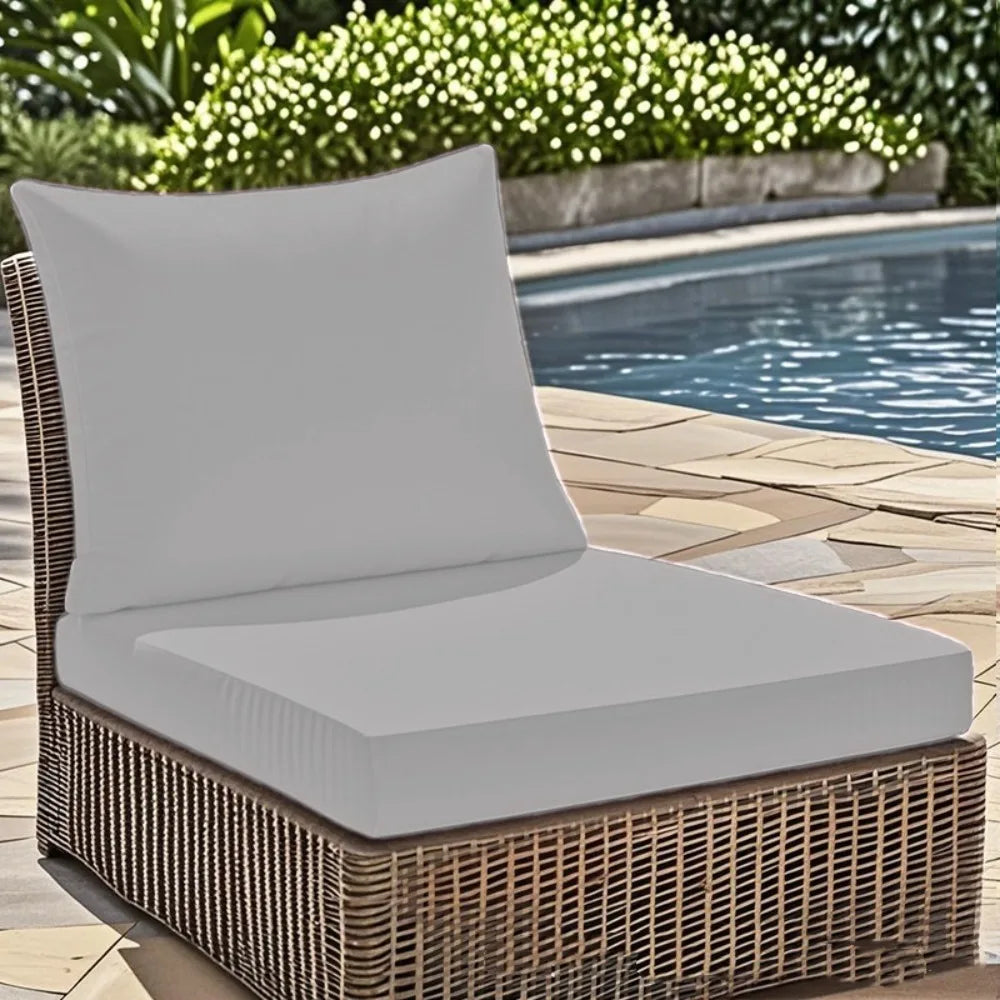 Waterproof Outdoor Seat and Back Cushion Set