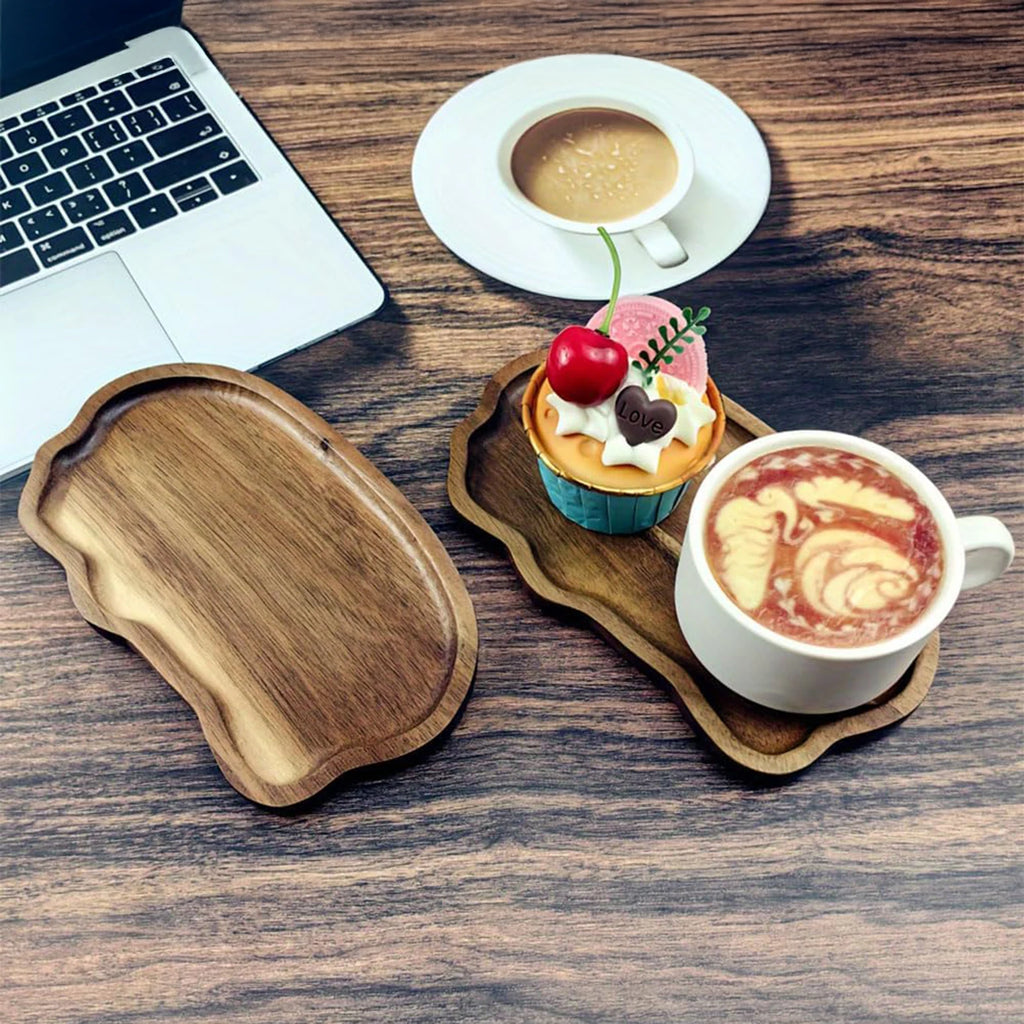 Japanese Style Acacia Wood Serving Tray