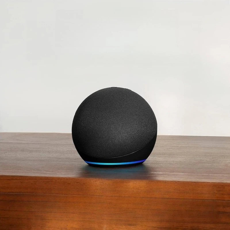 Smart Speaker with Clock Display and Voice Assistant