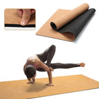Non-Slip Cork Yoga Mat Extra Thick Large