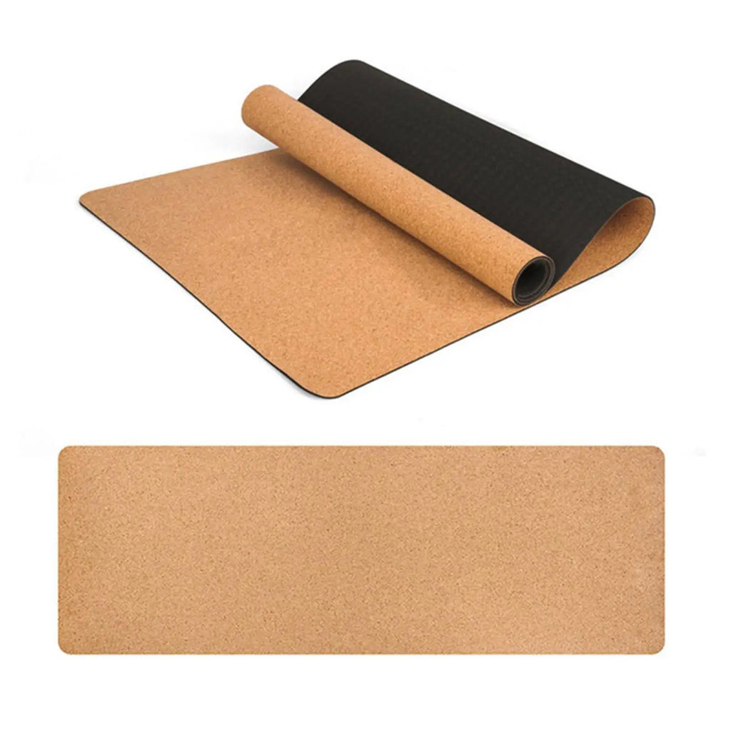 Non-Slip Cork Yoga Mat Extra Thick Large