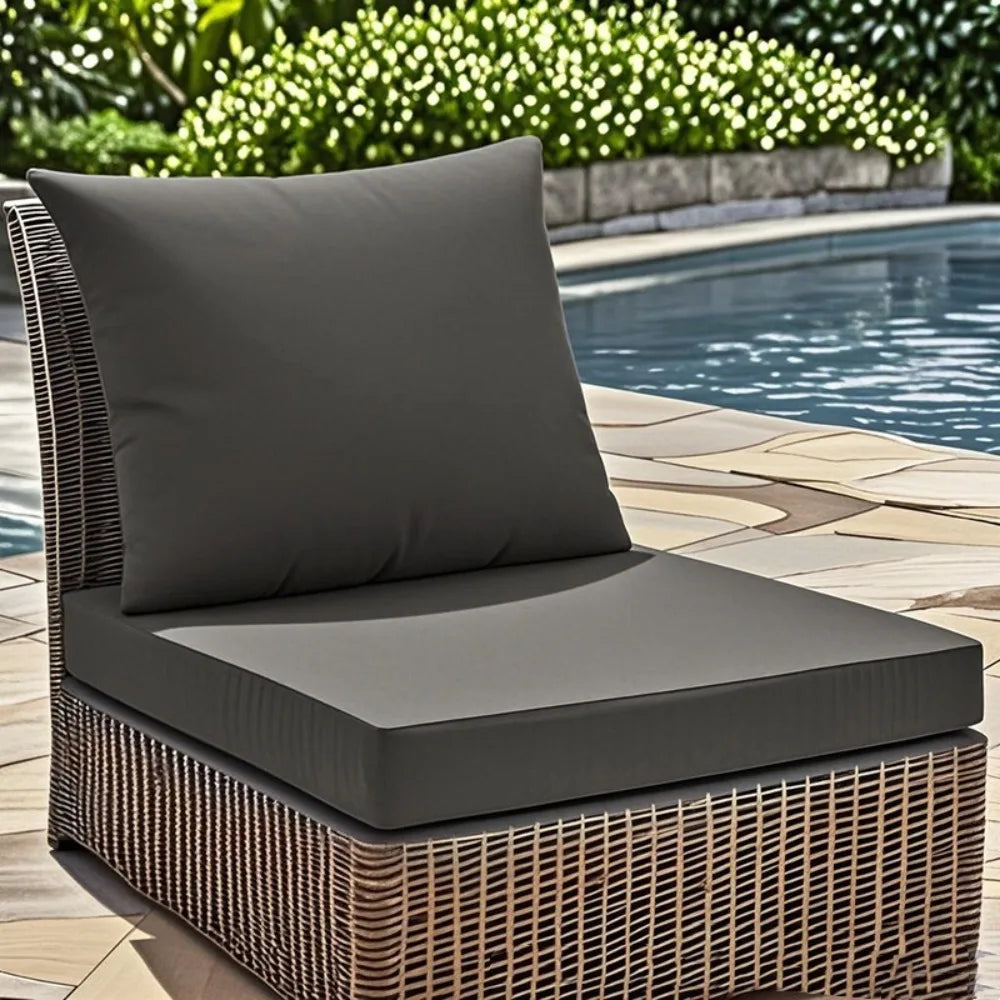 Waterproof Outdoor Seat and Back Cushion Set