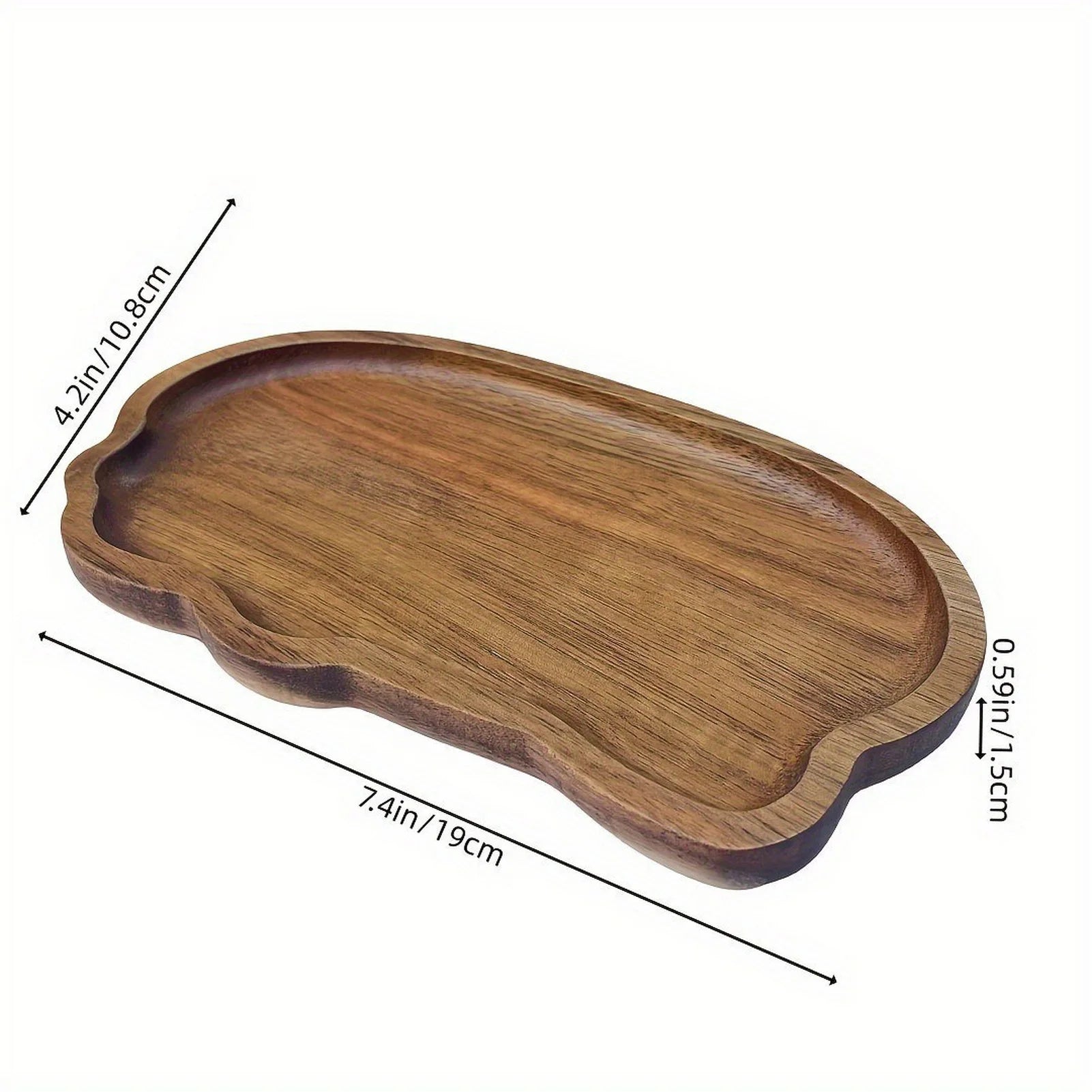 Japanese Style Acacia Wood Serving Tray