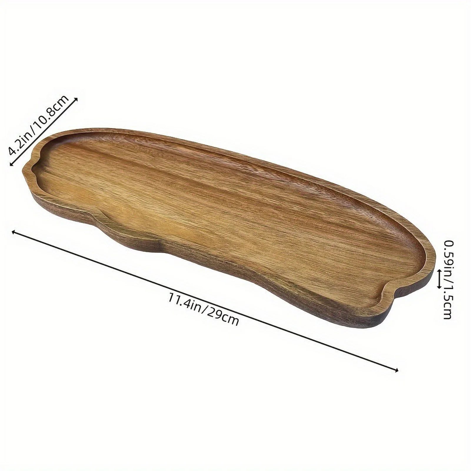 Japanese Style Acacia Wood Serving Tray