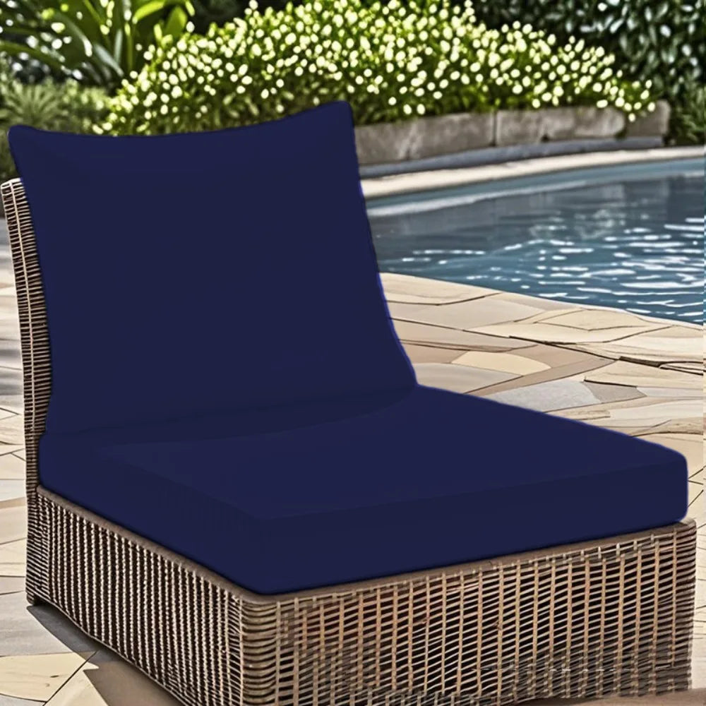 Waterproof Outdoor Seat and Back Cushion Set