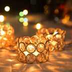 Crystal Tea Light Candle Holders for Home Decor