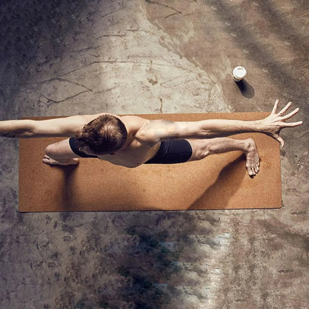 Non-Slip Cork Yoga Mat Extra Thick Large