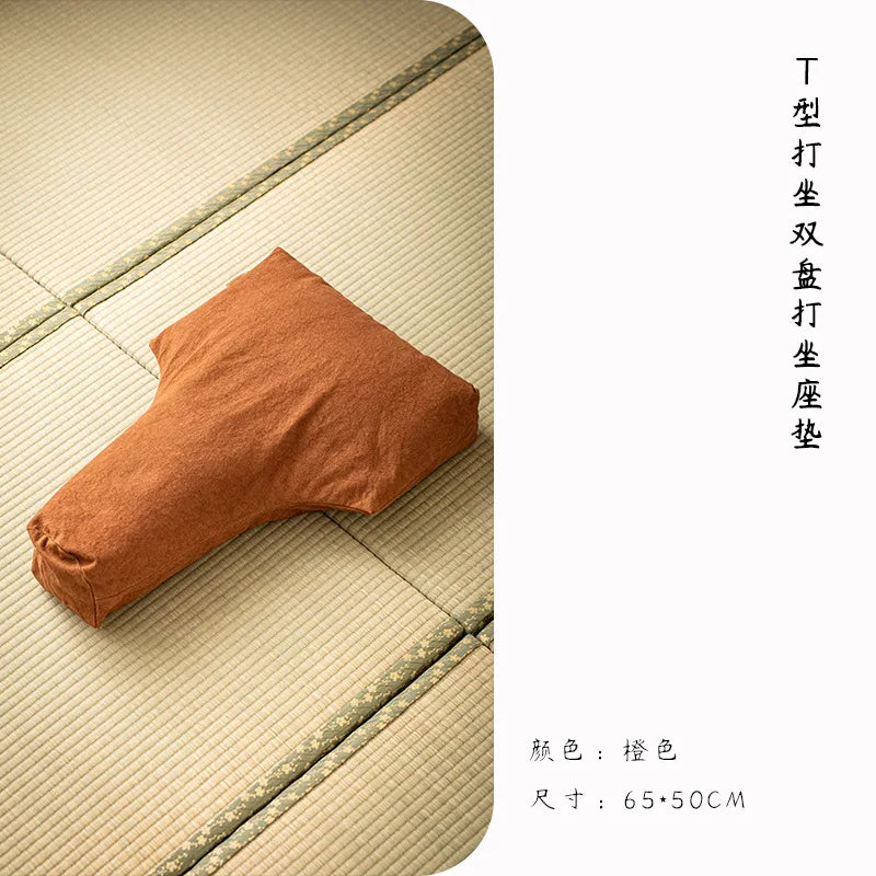 T-Shape Buckwheat Meditation Floor Cushion
