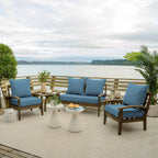 Waterproof Outdoor Seat and Back Cushion Set