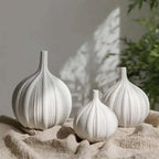 Nordic Ceramic Garlic Shape Decorative Vase