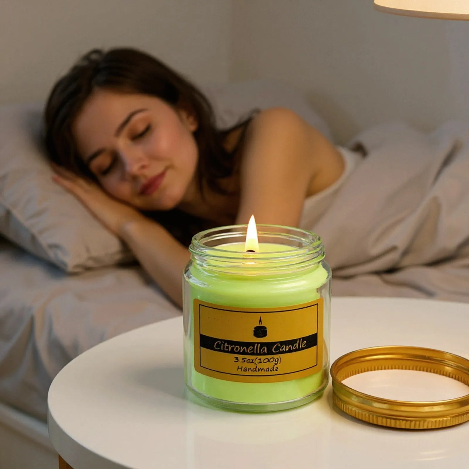 Citronella Scented Wax Candle