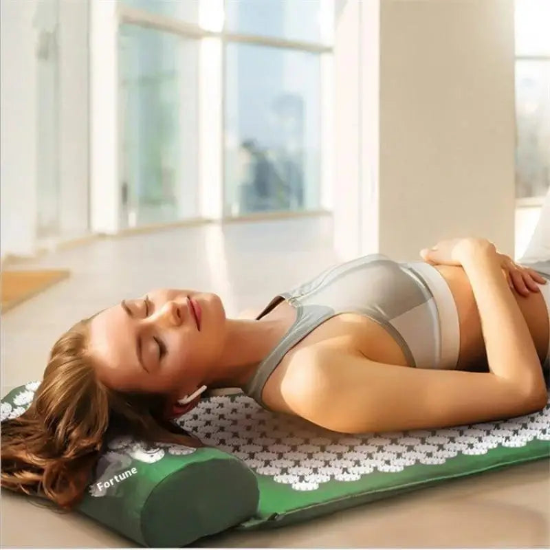 Acupressure Yoga Mat and Cushion Set