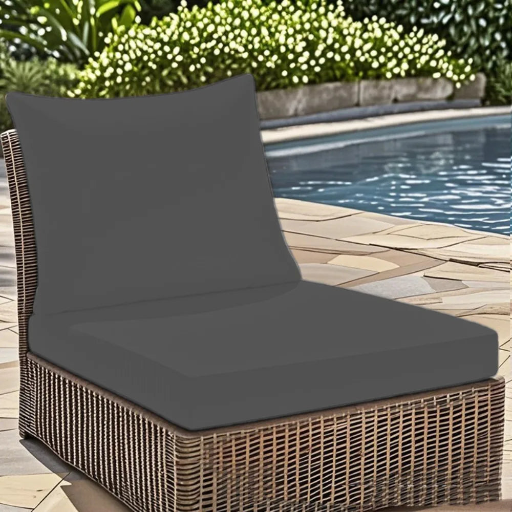 Waterproof Outdoor Seat and Back Cushion Set