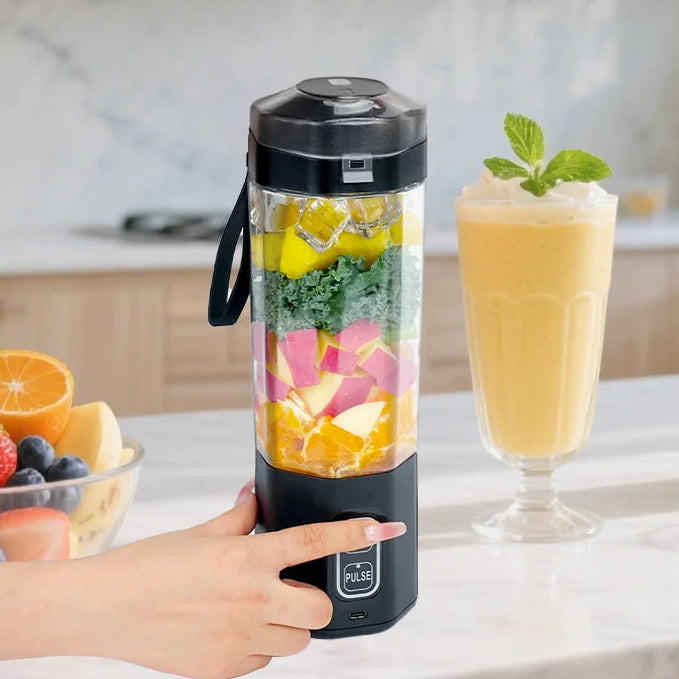 Portable USB Rechargeable Smoothie Blender Bottle
