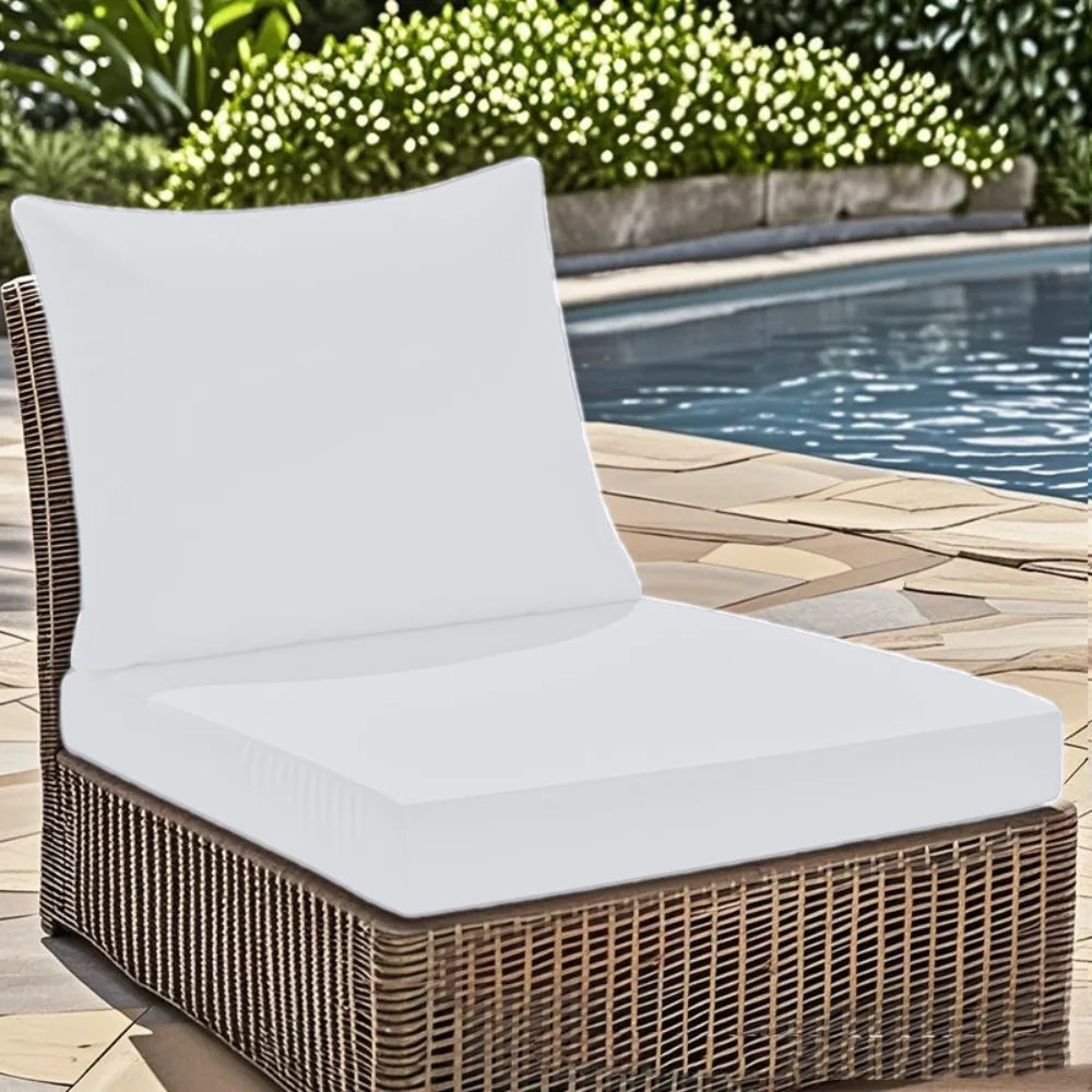 Waterproof Outdoor Seat and Back Cushion Set