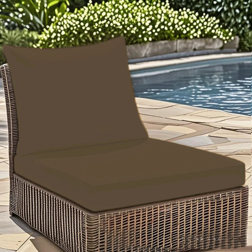 Waterproof Outdoor Seat and Back Cushion Set