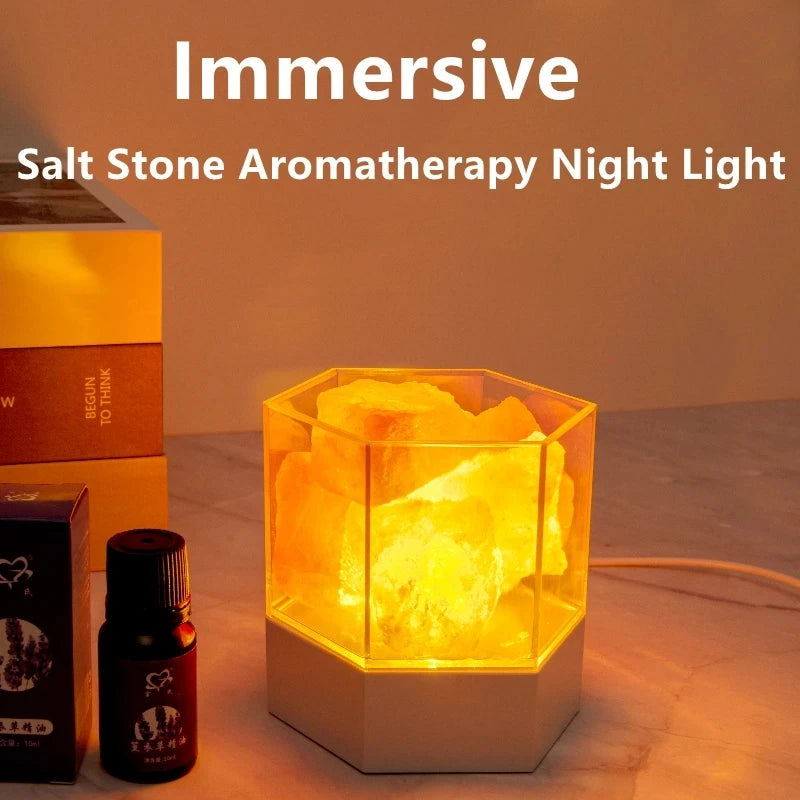 Himalayan Salt Rock LED Night Lamp USB