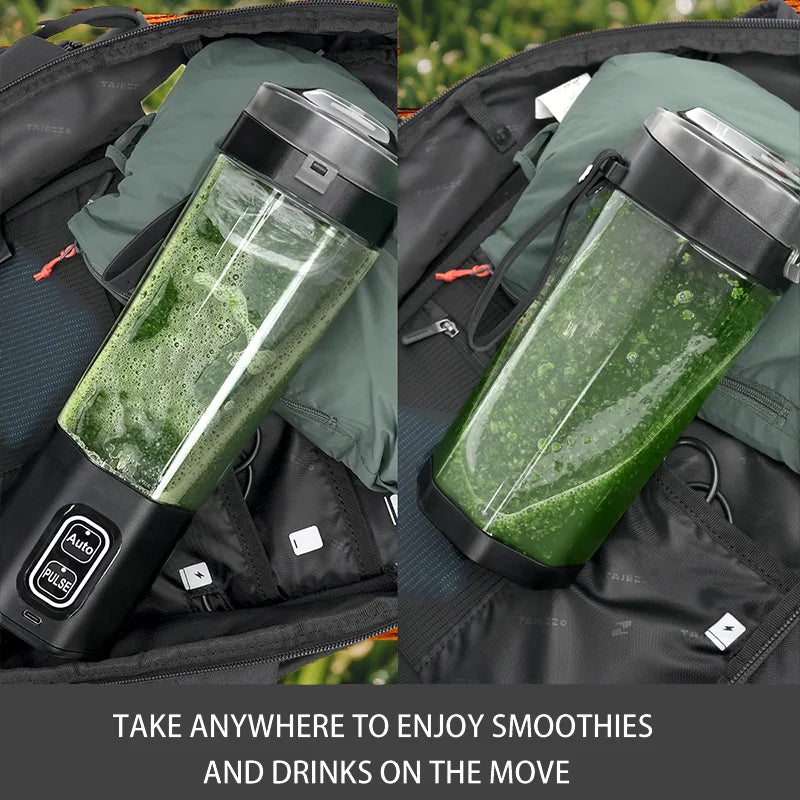 Portable USB Rechargeable Smoothie Blender Bottle