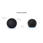 Smart Speaker with Clock Display and Voice Assistant