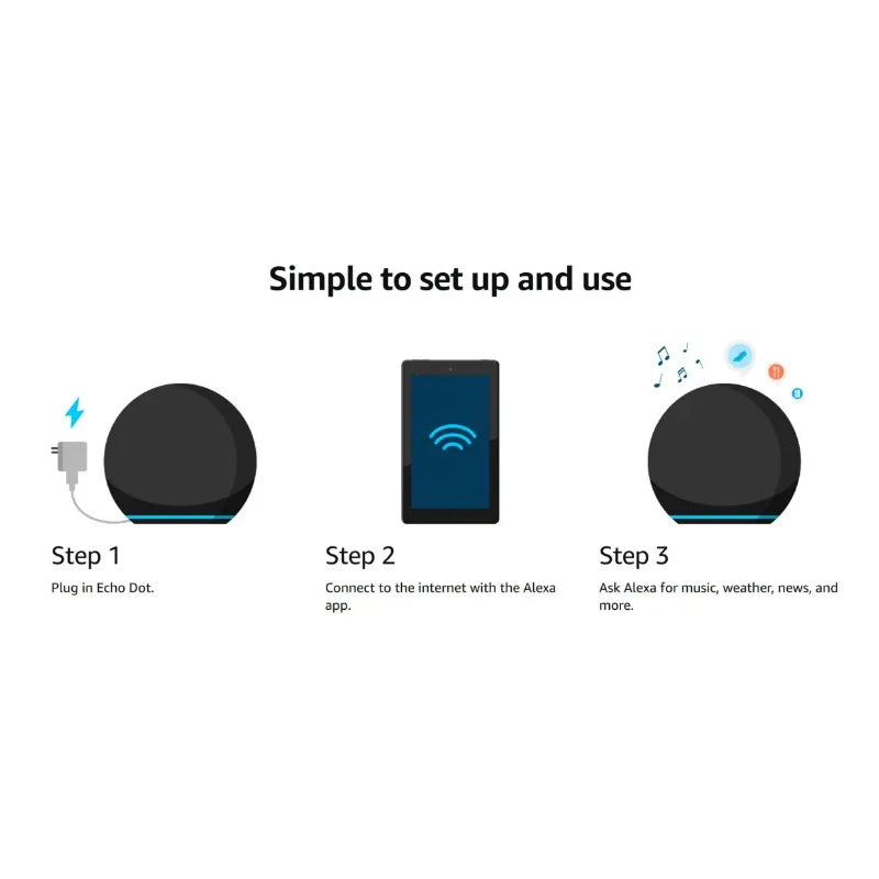 Smart Speaker with Clock Display and Voice Assistant