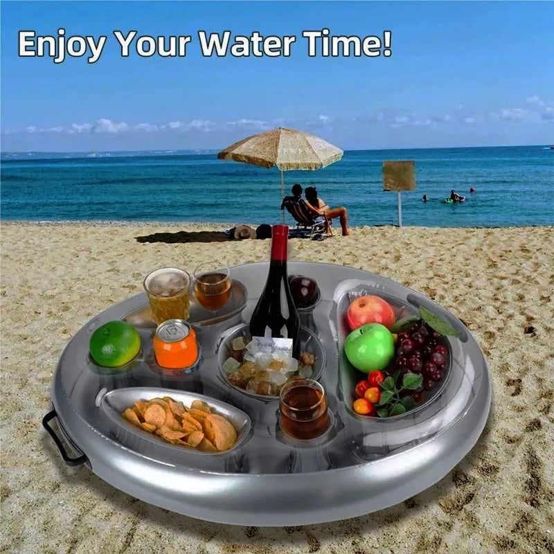 Inflatable Pool Drink Holder Floating Tray
