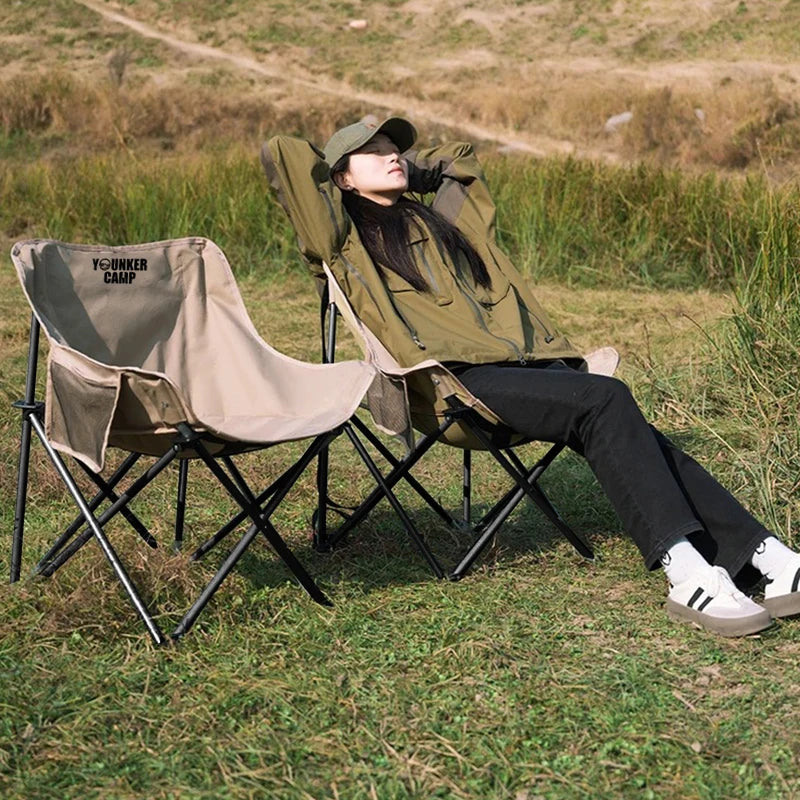 Portable Folding Moon Chair for Outdoor Use