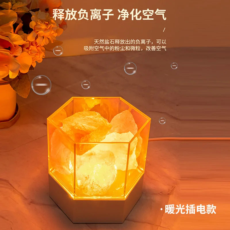 Himalayan Salt Rock LED Night Lamp USB