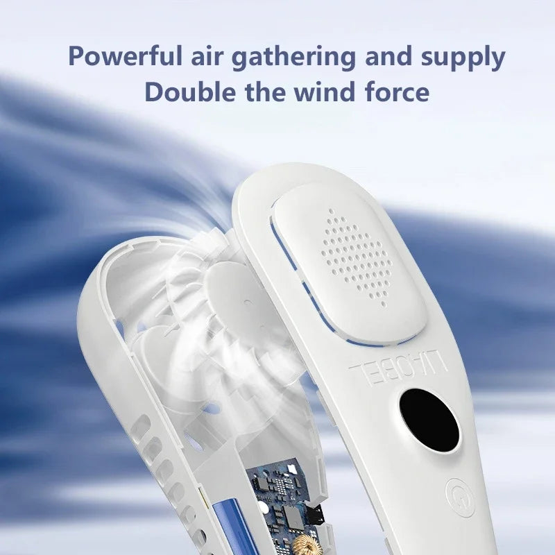 USB Rechargeable Bladeless Neck Fan Portable
