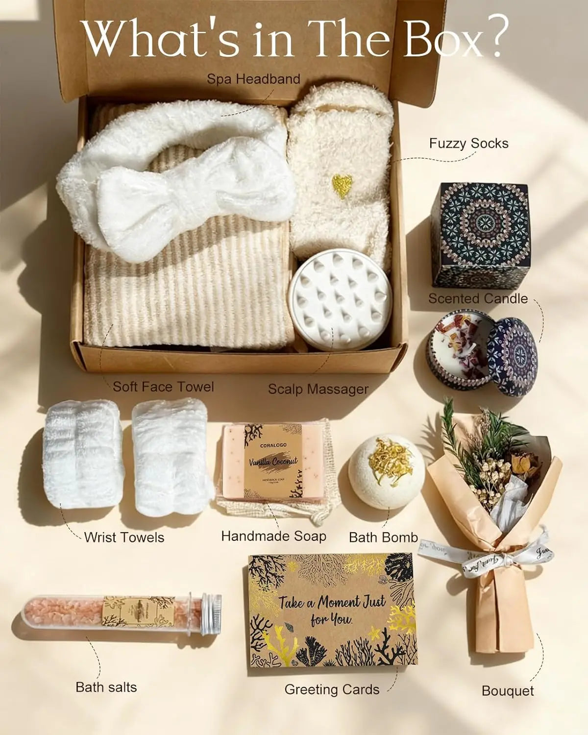 Luxury Self Care Spa Gift Set for Women 11pcs