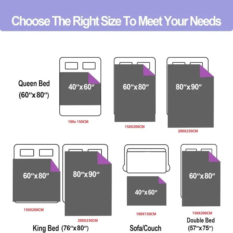 Waterproof Reversible Flannel Sofa & Bed Blanket