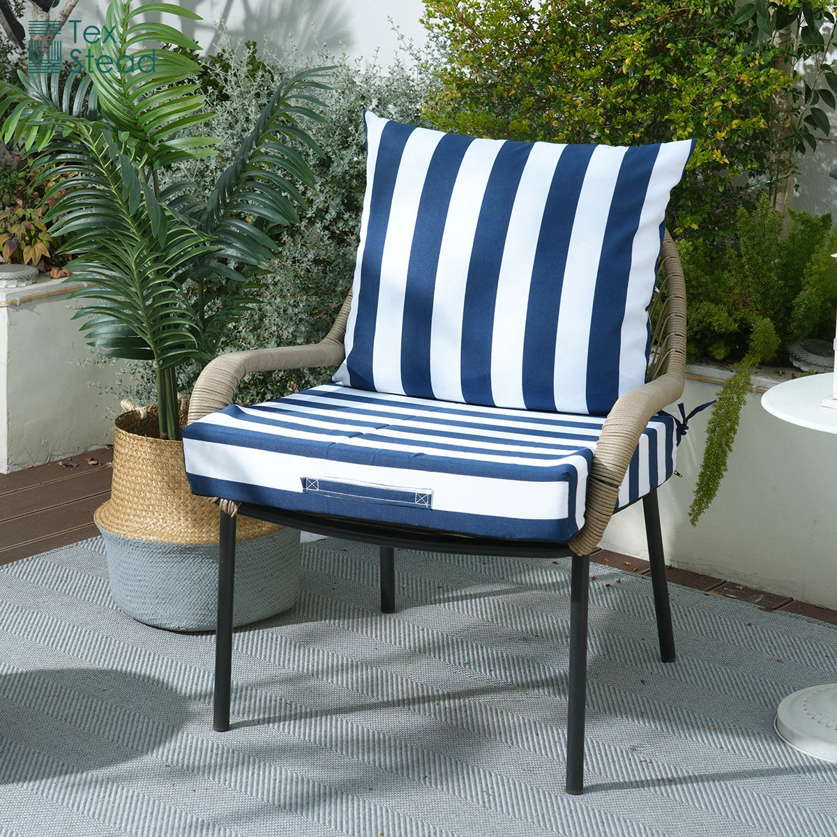 Waterproof Chaise Lounge Cushion for Outdoor Patio