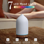 Ceramic Ultrasonic Essential Oil Diffuser with LED Light