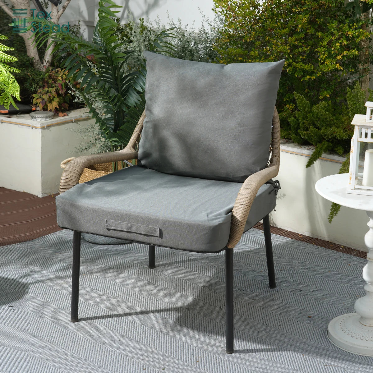 Waterproof Chaise Lounge Cushion for Outdoor Patio
